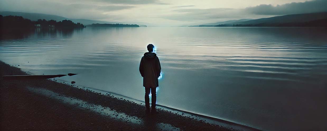 Illustratie: persoon alleen op bank, Eenzaamheid