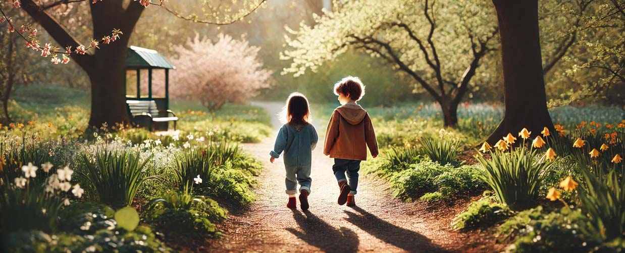 Illustratie: kinderen en begeleiding, Jeugdzorg