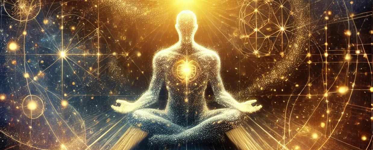 Illustratie: spirituele figuur Levensbeschouwing synbolisered