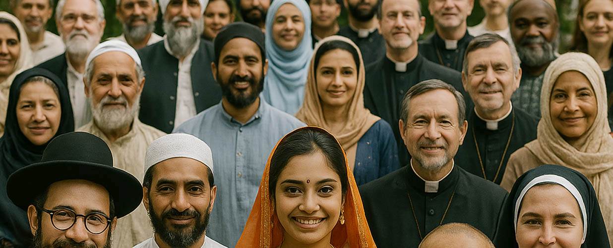 Religieuze symbolen en iconen van verschillende wereldreligies